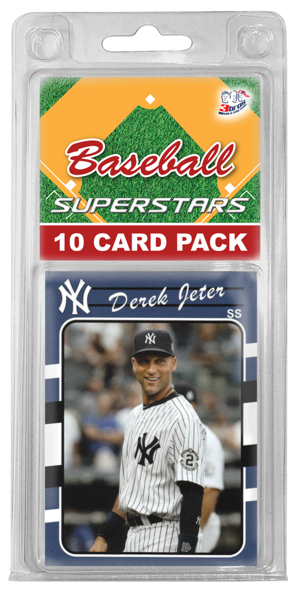 New York Yankees 10-Card Pack | MLB Baseball Superstars Starter Kit | Comes  in Custom Souvenir Case