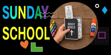 Child making a Sunday school Bible craft.