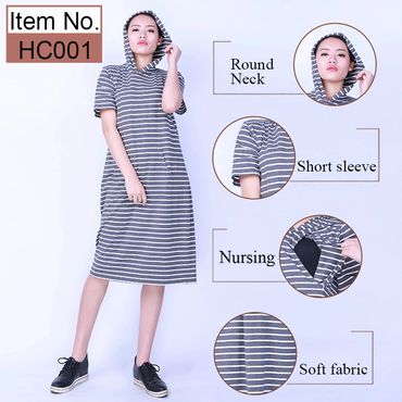 Modal short sleeve maternity breastfeeding dress,maternity nursing clothes,nursing wear