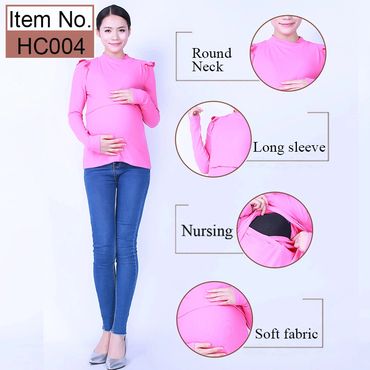 Long sleeve breastfeeding tshirt,maternity nursing top,breastfeeding wear,breastfeeding nursing top