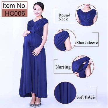 Modal short sleeve maternity breastfeeding dress,maternity nursing clothes,nursing wear