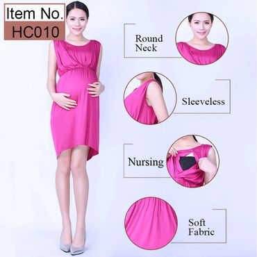 Modal short sleeve maternity breastfeeding dress,maternity nursing clothes,nursing wear