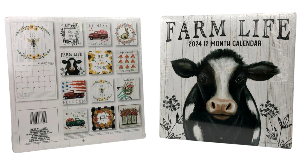 "Farm Life" Dollar Tree 2024 Calendar