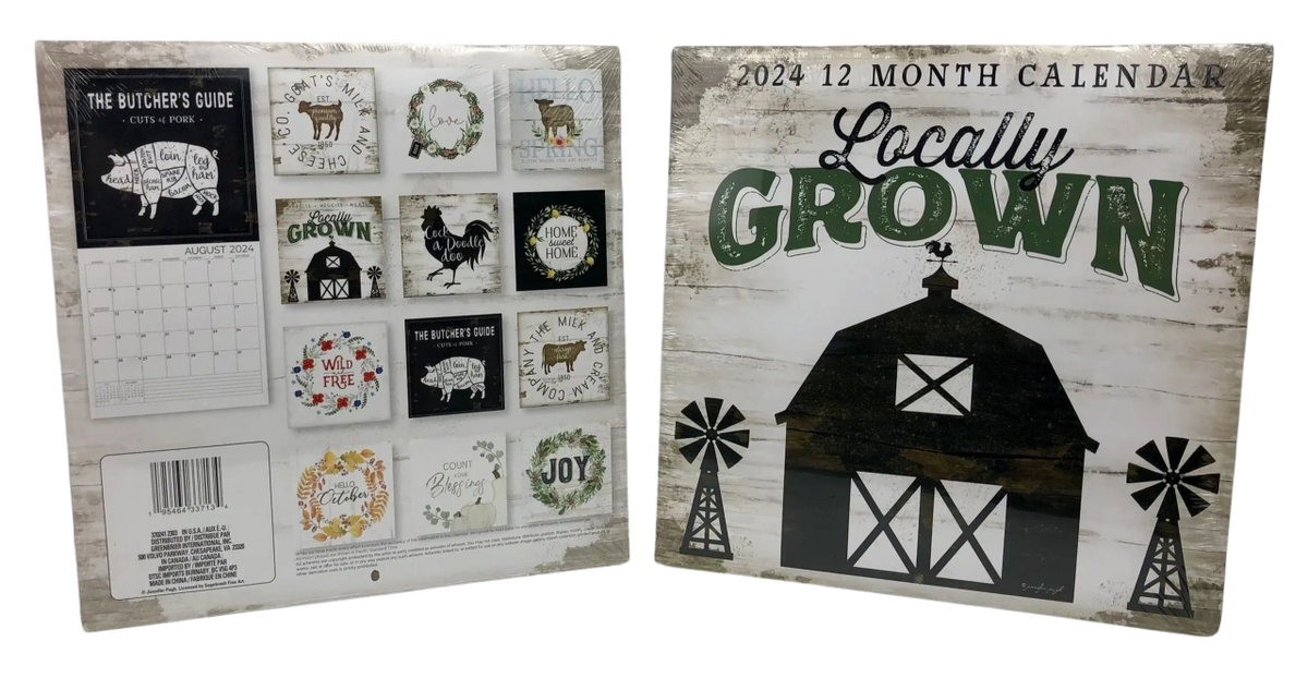 "Locally Grown" Dollar Tree 2025 Calendar