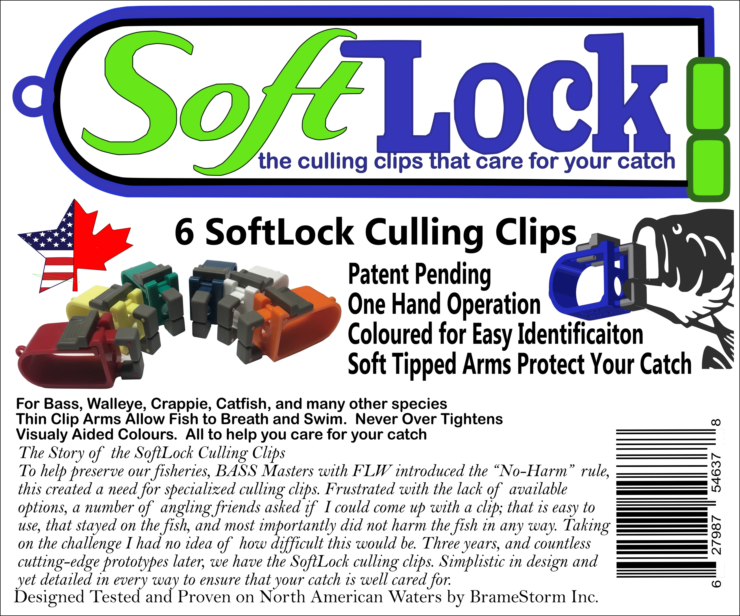 SoftLock, the culling clips that care for your catch.
The story of the SoftLock culling clips
