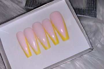 Yellow French tip