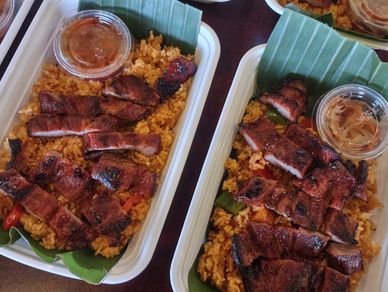 Kumare BBQ Pork with Java Rice Takeout Lunch Boxes