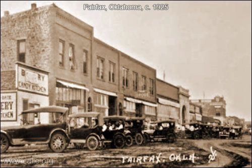 Photo of Fairfax, Oklahoma circa 1925