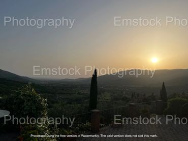 Sunset in Castilgion Fiorentino valley