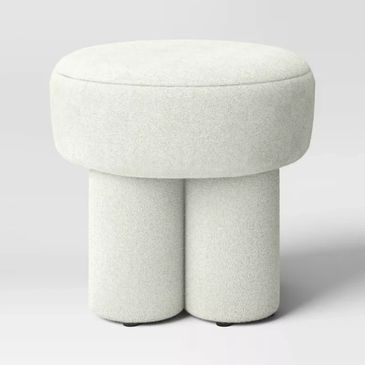 Cream Ottoman