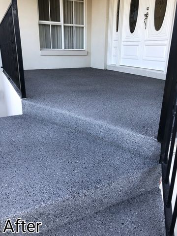 Front door landing area is now a stunningly beautiful  grand entrance to this beautiful home