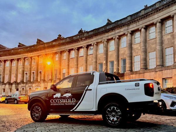 Ford Ranger and Royal Crescent In Bath, UK