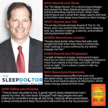 Dr. Michael J. Breus
The Sleep Doctor
Dr. Oz