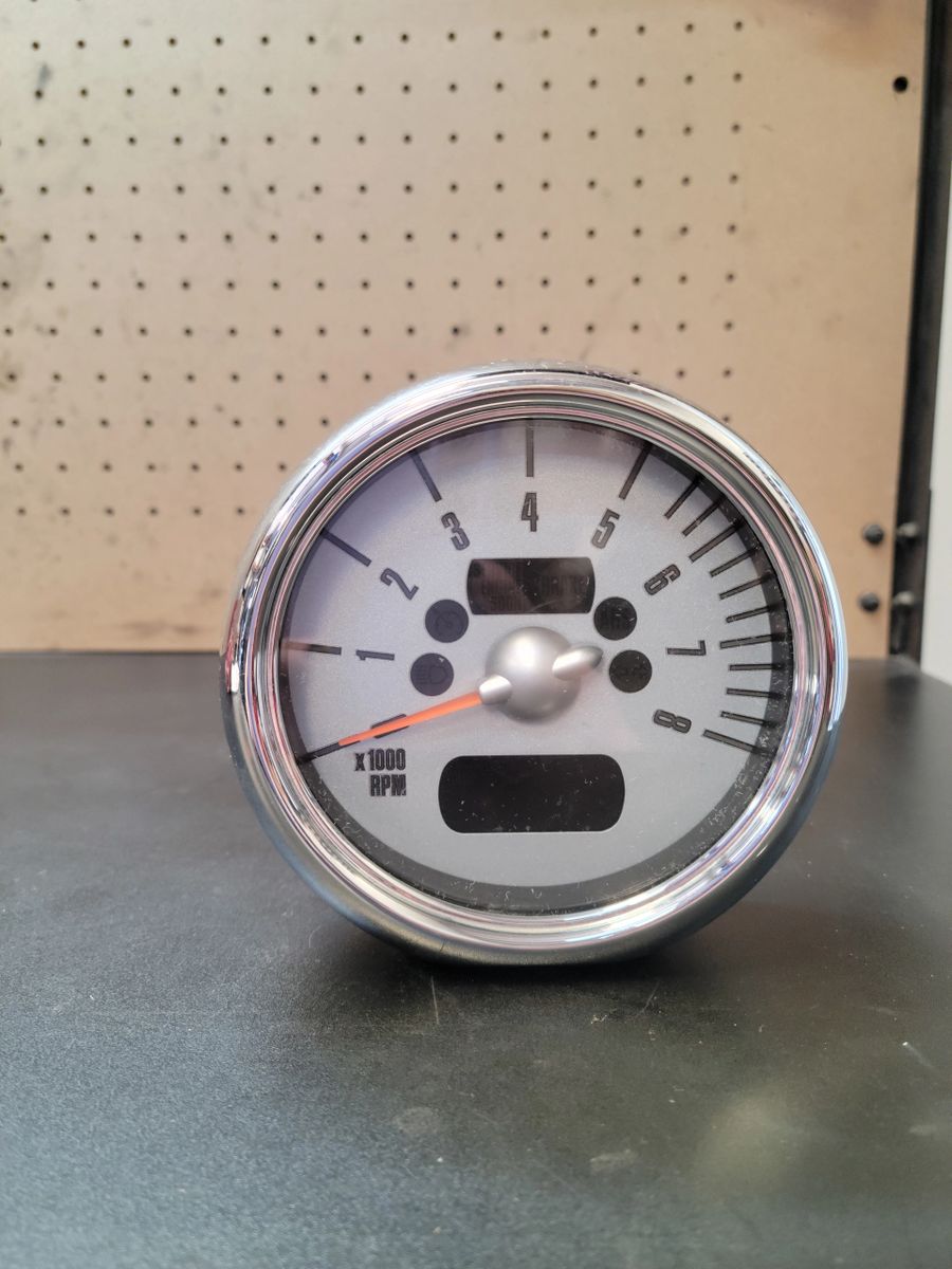 Mini Cooper Tachometer RPM Chrome R50 R52 R53
