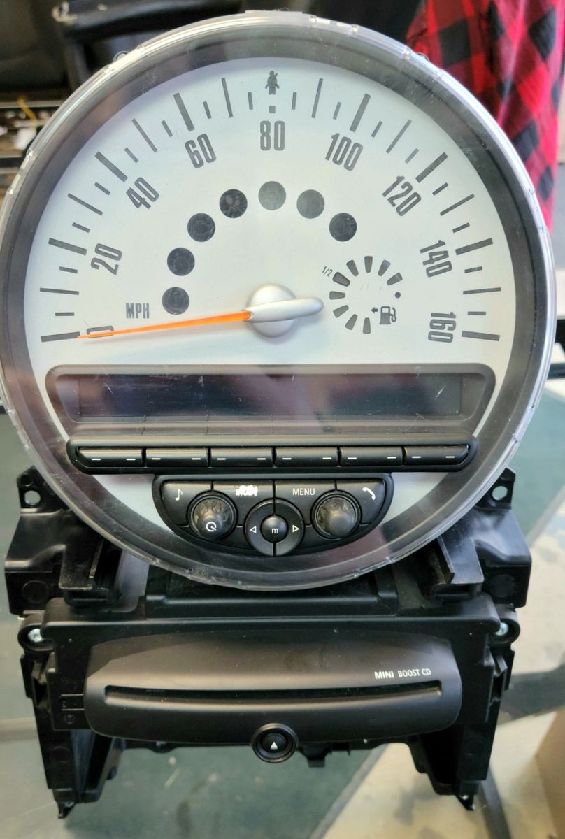 Mini Cooper Speedometer Boost CD Bluetooth Radio R55 R56 R57 R58 R59