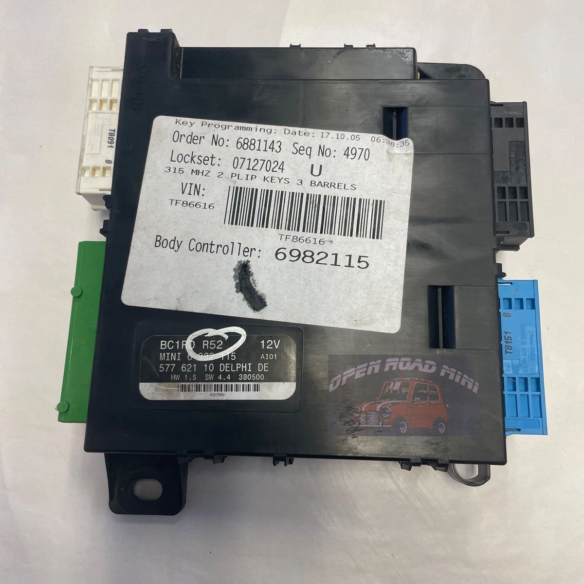 20052008 Mini Cooper Body Control Module BCM R52 61356982115