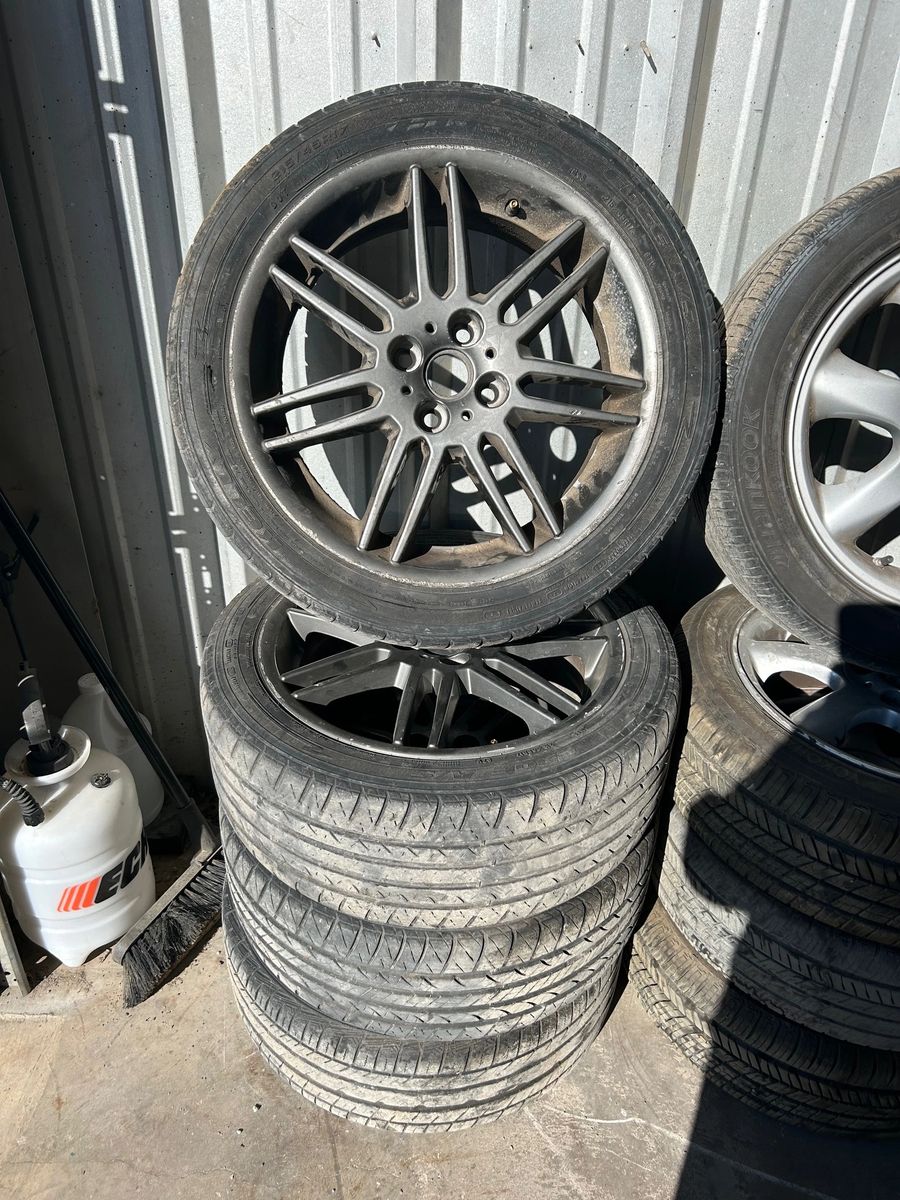 17x7 MINI COOPER R99 wheels and tires 4x100 (WE DO NOT SHIP WHEELS)