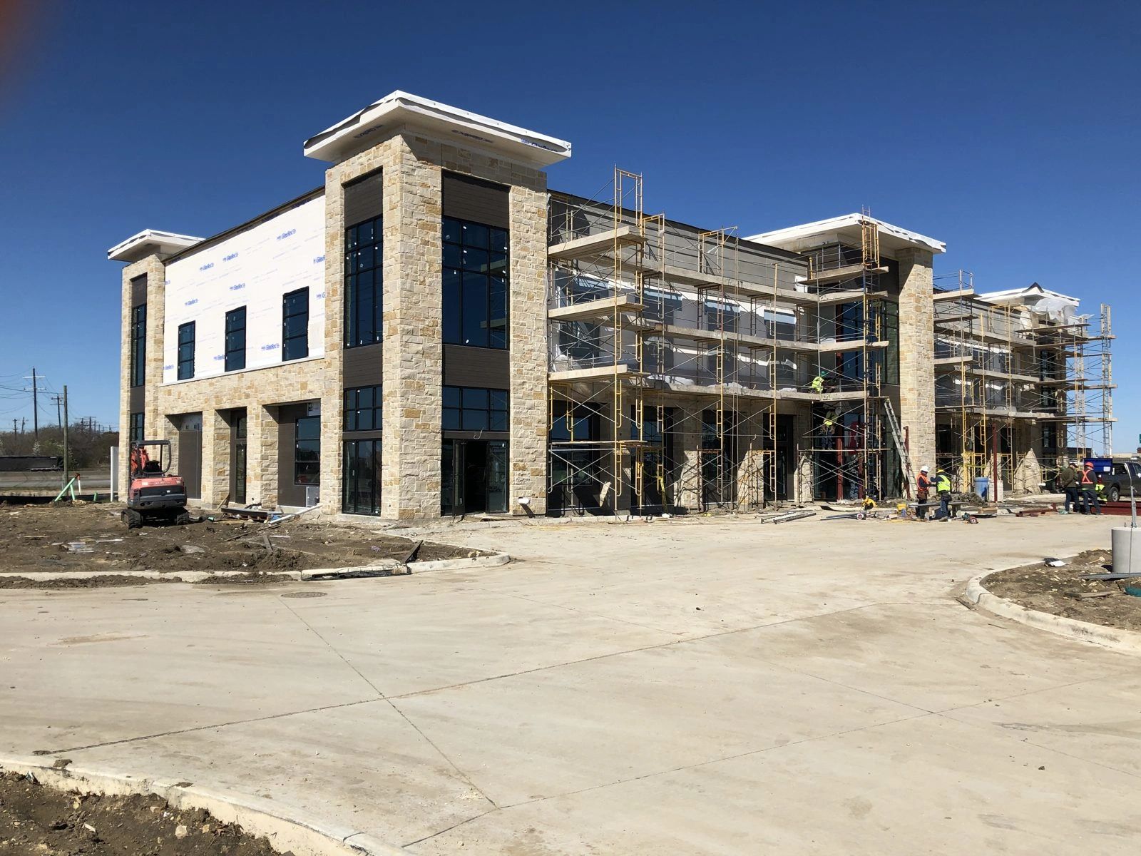 Iron Oak Developers commercial building under construction in North Texas