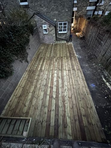 Wooden decking