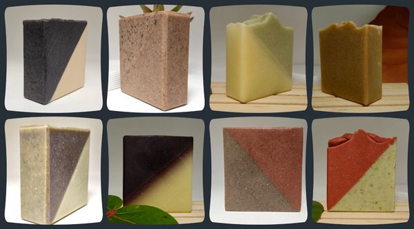 (Handmade Soap, Organic, Essential Oils, Botanicals).