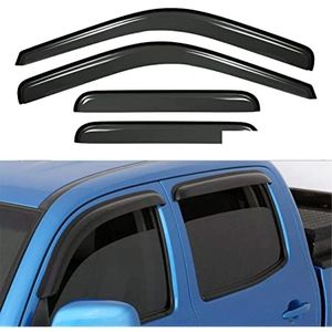 Window Vent Shades, Window Visors, Window Tint, Chrome, Black, Car/Truck Accessories, Bristol Rhino