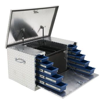 Contico Aluminum Tool Box With Tray