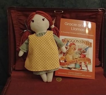 Gracie handmade stuffed doll and book