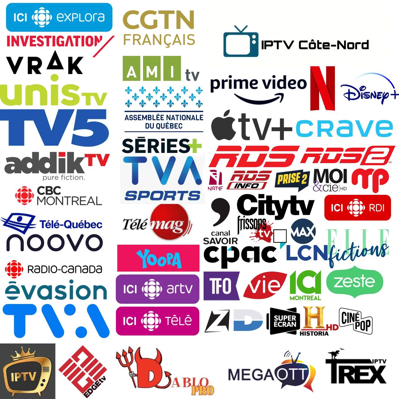 Abonnement IPTV - IPTV Quebec HD