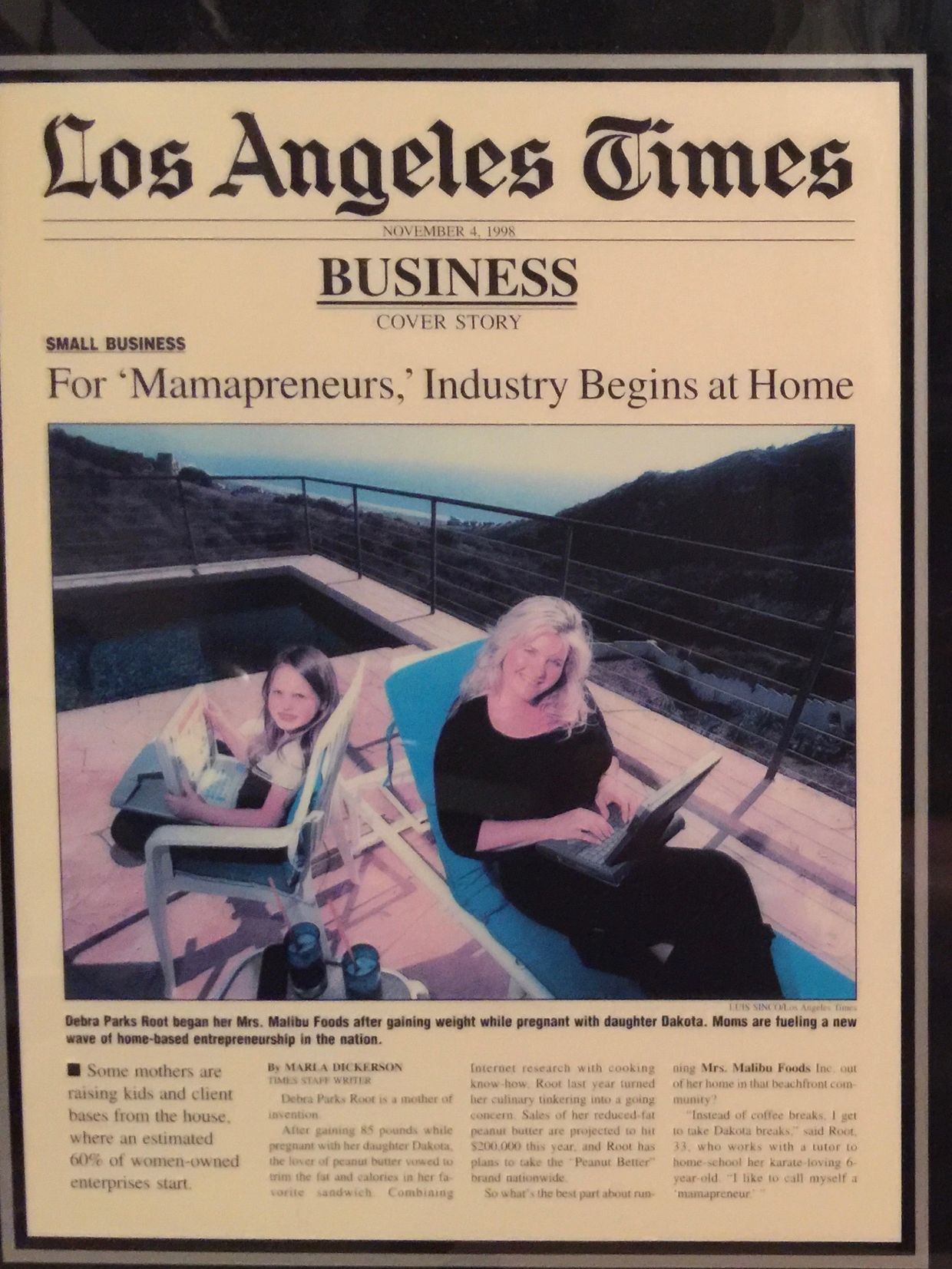 LA Times Business Cover Story on Debra Parks Root!