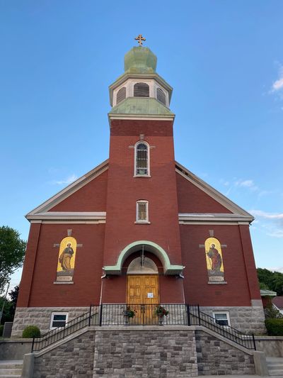 St. Peter and Paul Ukrainian Catholic facade. 