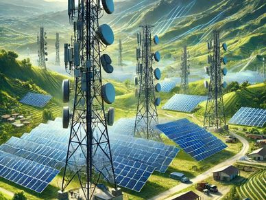 Instalación Solar Sistemas de Transmisión de Datos. Torres de Telecomunicaciones