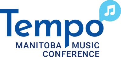 Tempo Manitoba Music Commerce logo with a musical note.