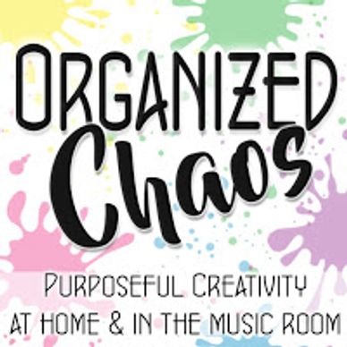 Text logo with colorful splashes.