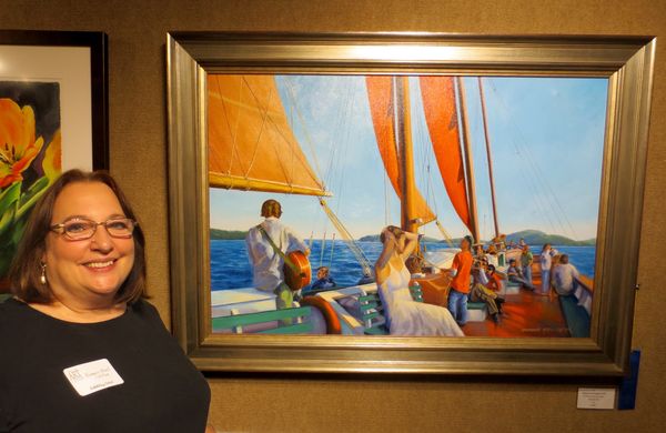 Sailing on the Margaret Todd, First Place, Cape Cod Art Center National Competition.