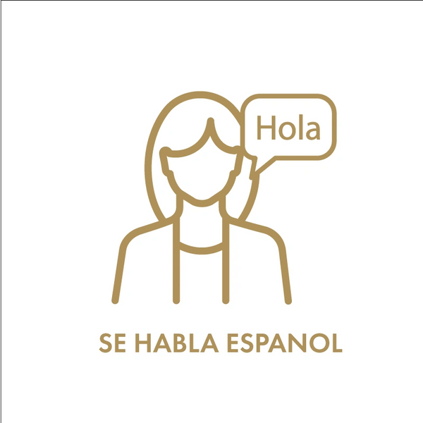 Icon of a person saying 'Hola' with 'Se Habla Espanol' text.