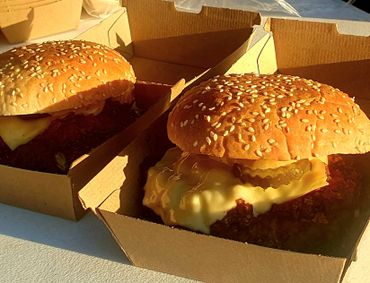 The signature Shaolin Double Smash Burger.