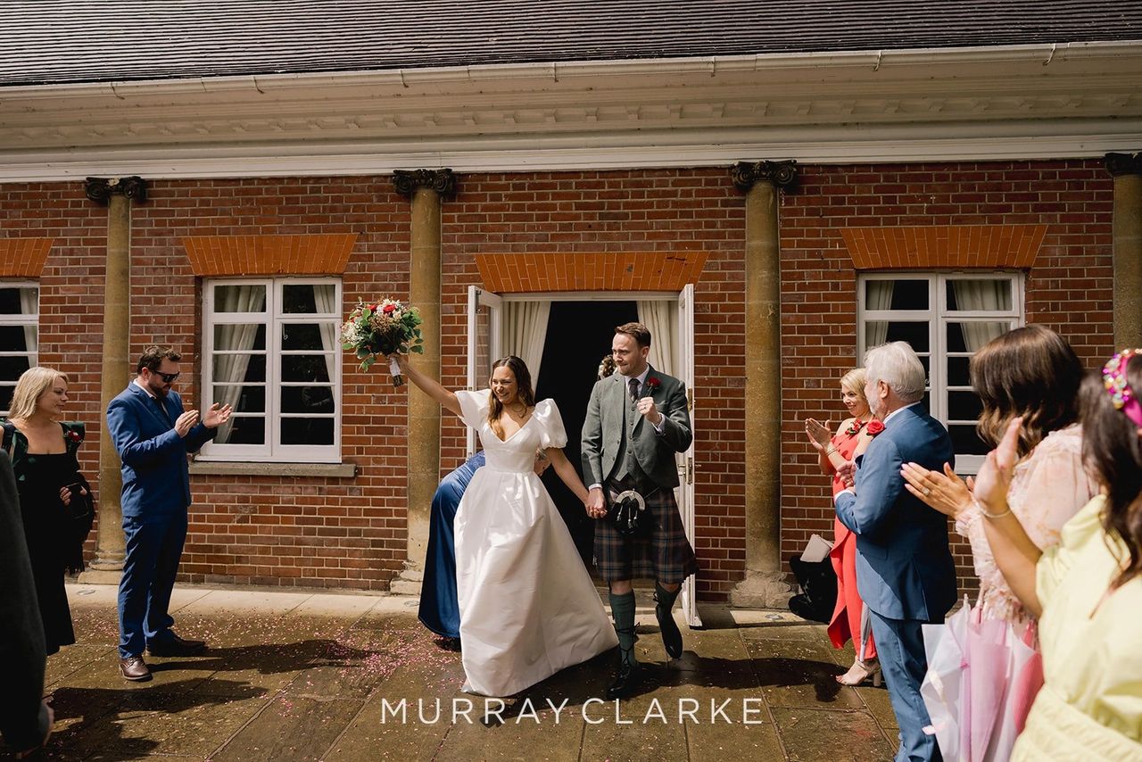 All smiles despite the wet weather!