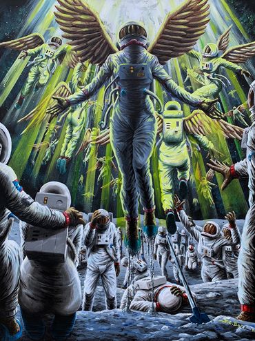 A surrealistic tribute to the people we lost from Covid during the first year of the pandemic.
