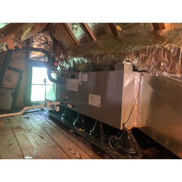 air handler in attic