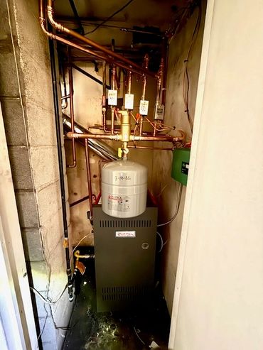 4 zone Gas hot water boiler