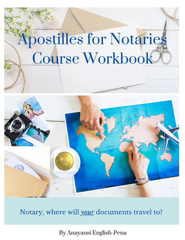Apostille Agent Training Book, workbook. Take the class at Apostilles.Thinkific.com