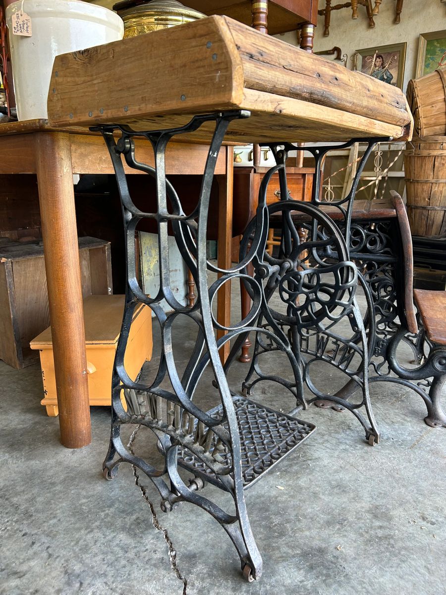Repurposed Treadle Bases
