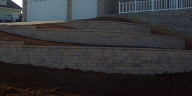 Retaining walls
Terraced walls
