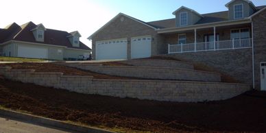 Retaining walls
Terraced walls
