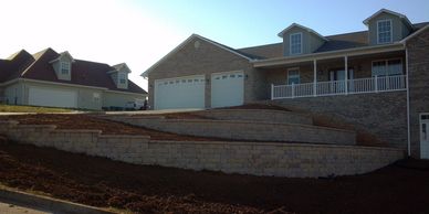 Retaining walls
Terraced walls
