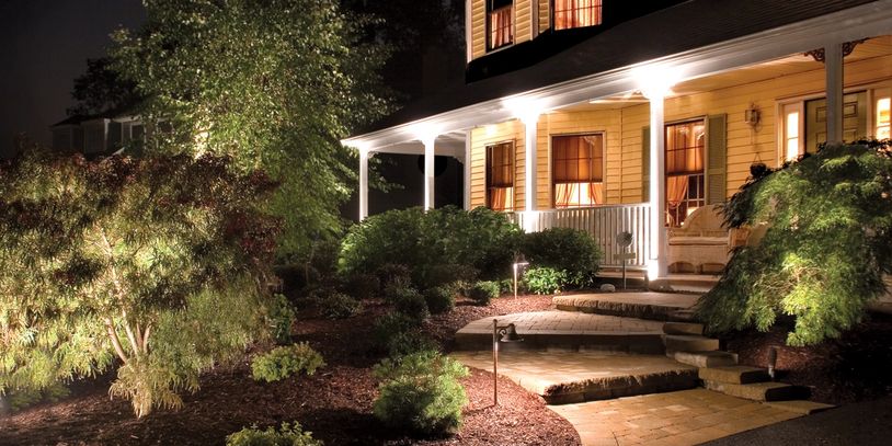 Front Entry Landscape Lighting