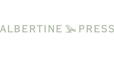 Light green text reading Albertine Press with a bird logo.