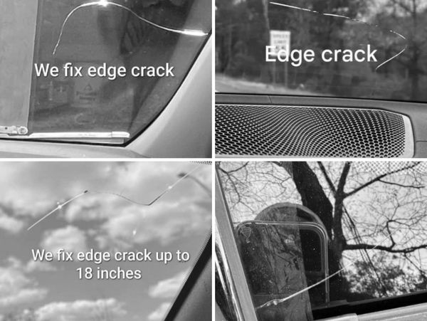 Different types of windshield cracks