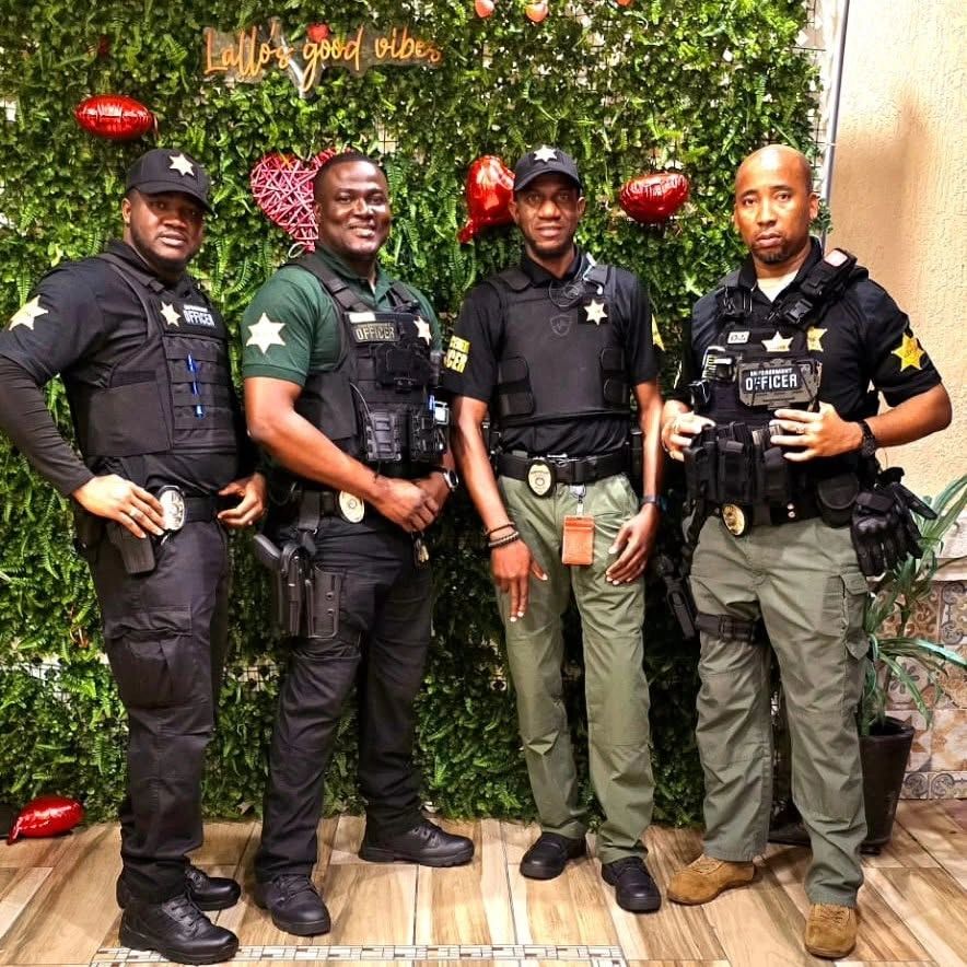On Time Protection Security Services officers on duty at a South Florida venue