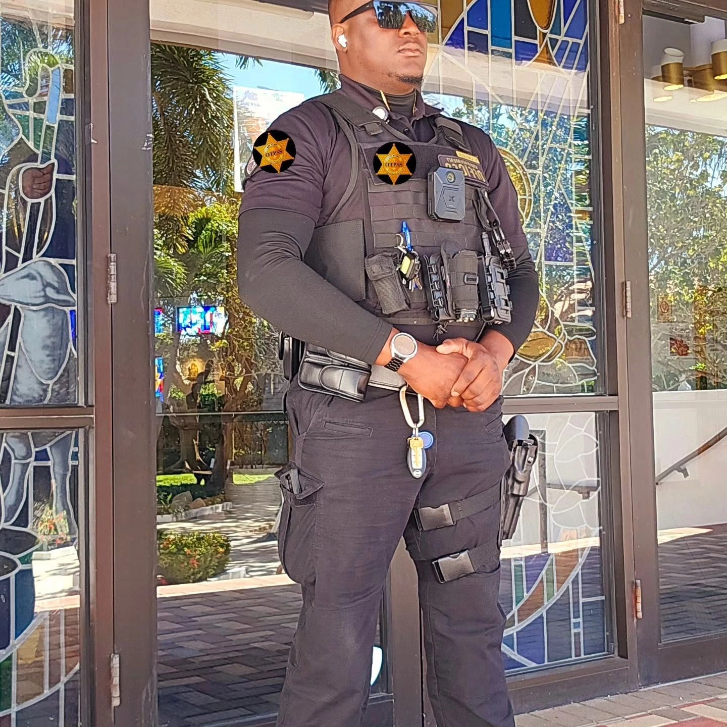 OTPSS security officer standing guard at South Florida venue